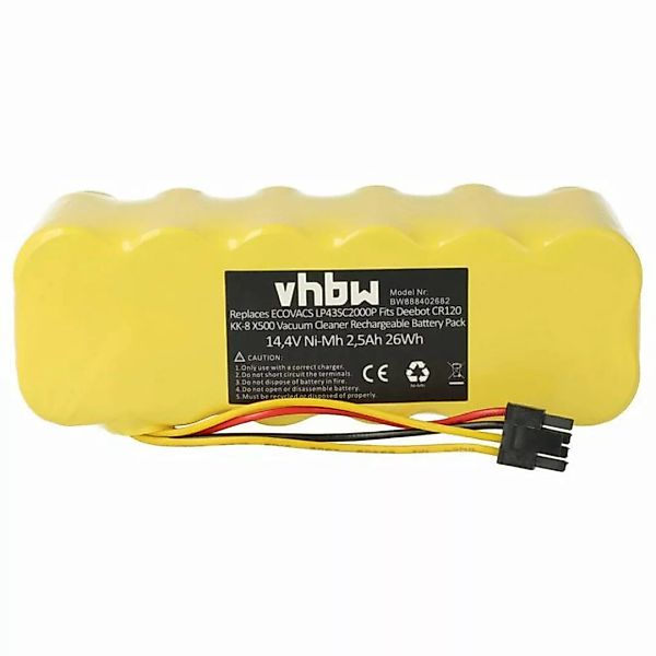 vhbw kompatibel mit Dibea X580, X500, KK8, X600 Staubsauger-Akku NiMH 2500 günstig online kaufen