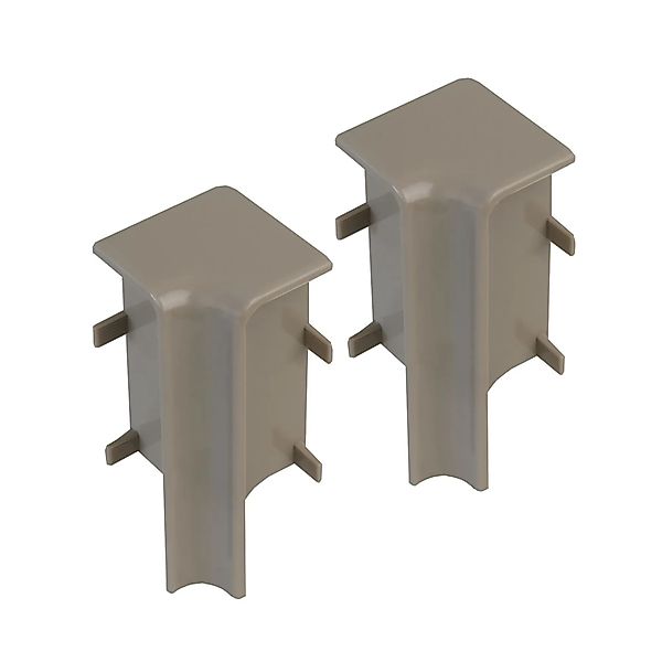 Kosche Innenecken für Kosche Sockelleiste 16 mm x 58 mm Beige-Grau 2 Stück günstig online kaufen