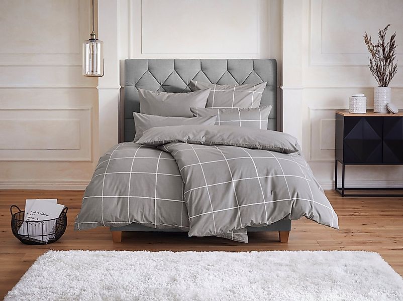 OTTO home Bettwäsche Nature, Renforcé, 2 teilig, Bettwäsche in unregelmäßig günstig online kaufen