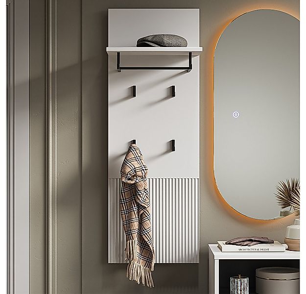 Vicco Garderobenschrank Eliza, Weiß, 43 x 120 cm (1-St) günstig online kaufen