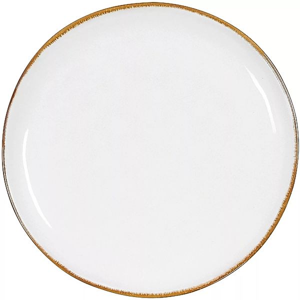 Mica Decorations Frühstücksteller Tabo Weiß Ø 20,5 cm günstig online kaufen
