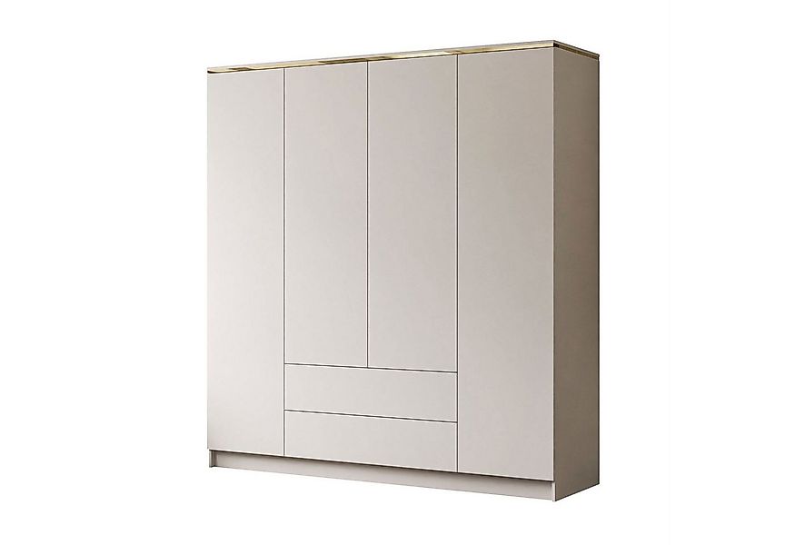 Lookway Kleiderschrank AURORA 4D2SZ KASCHMIR mit Schubladen Breite: 200 cm günstig online kaufen