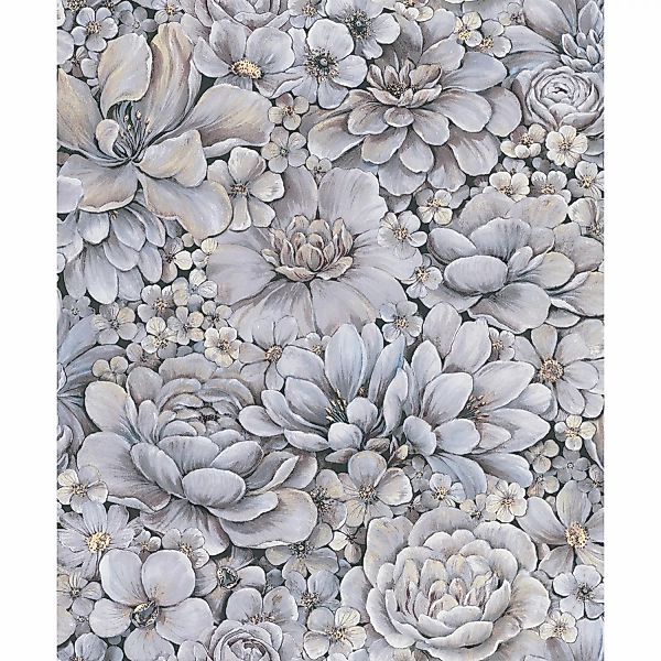 Marburg Vliestapete Flower, geprägt, matt, Blattmotiv günstig online kaufen