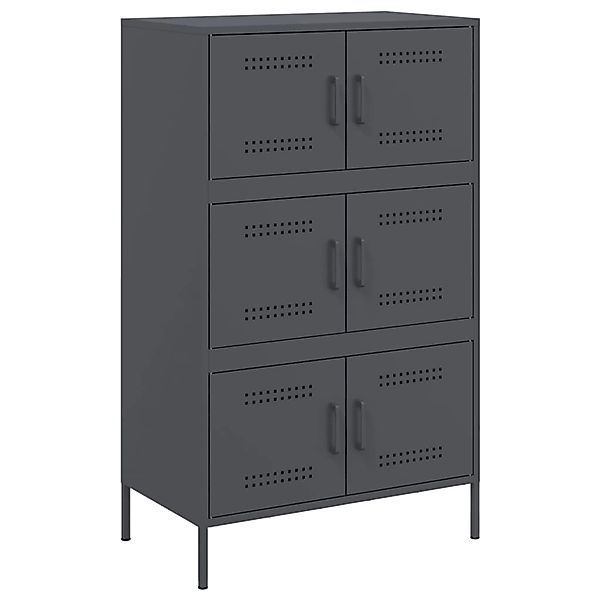 vidaXL Highboard Anthrazit 68x39x113 cm Stahl 842960 günstig online kaufen