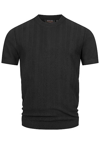 Indicode T-Shirt INVarson mit vertikalem Strickmuster für eine stilvolle Op günstig online kaufen