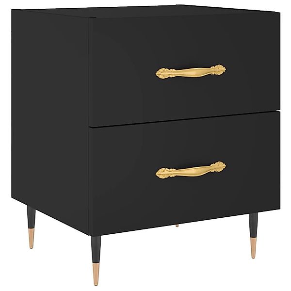 vidaXL Nachttisch Nachttisch Schwarz 40x35x47,5 cm günstig online kaufen