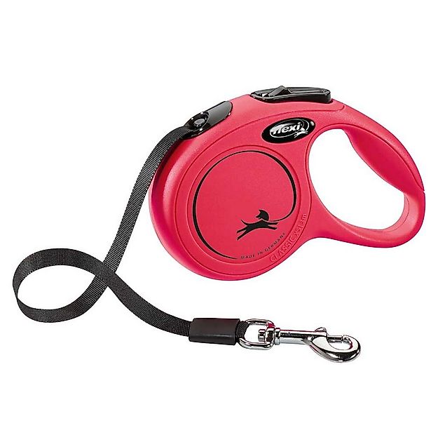 flexi Flexileine FLEXI Rollleine New CLASSIC Gurt - 3m, bis 12kg Farbe: Rot günstig online kaufen