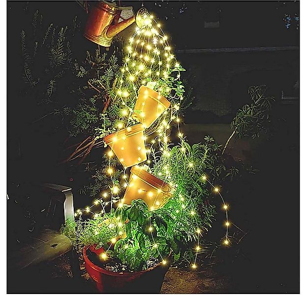 Rosnek LED-Lichterkette 1M, 5 Stränge, batterie, für Garten Balkone, Weihna günstig online kaufen