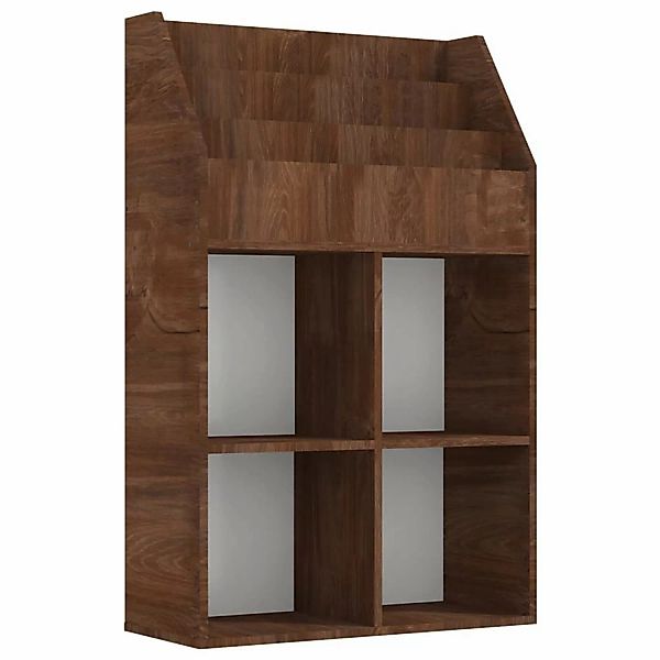 vidaXL Kinder-Bücherregal Braun Eichen-Optik 71x30x114cm Holzwerkstoff günstig online kaufen