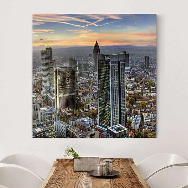 Leinwandbild - Quadrat MAINhattan günstig online kaufen