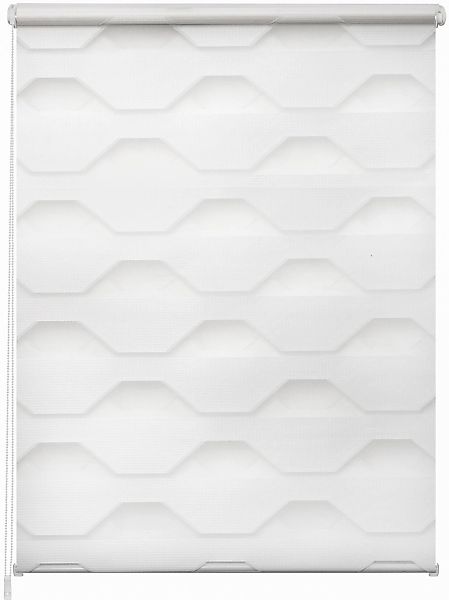 K-HOME Doppelrollo "Doppelrollo Trapez" Lichtschutz ohne Bohren freihängend günstig online kaufen