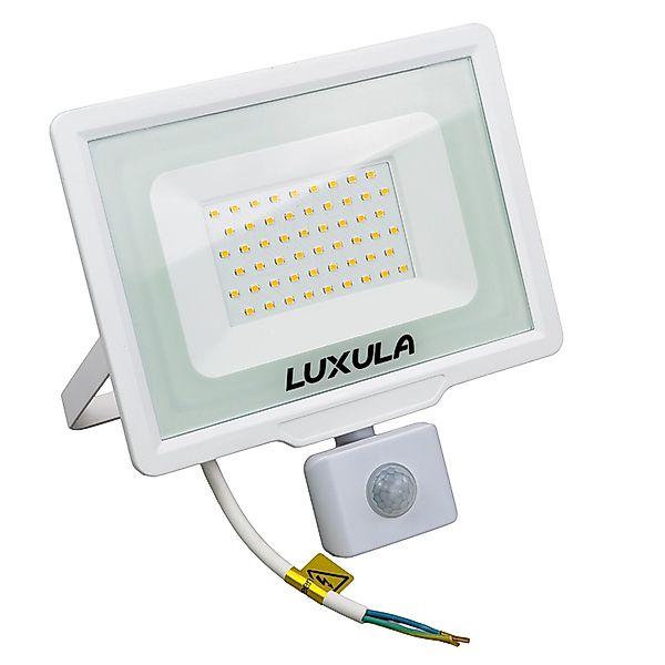 LUXULA LED Strahler mit Bewegungsmelder 50W 5000lm Fluter 3000K Warmweiß Fl günstig online kaufen