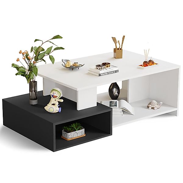 ROYGBIV Couchtisch weiß, Wohnzimmertisch holz modern, günstig online kaufen