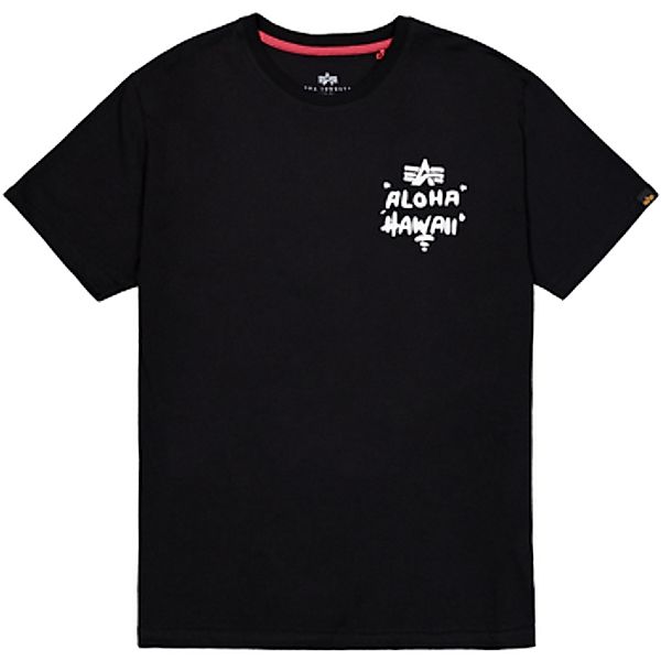 Alpha  T-Shirt Aloha T Back Print - black günstig online kaufen
