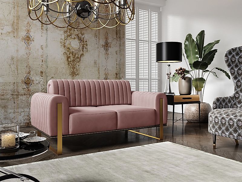 Fun Möbel 2-Sitzer Sofa Designersofa VALERIE günstig online kaufen