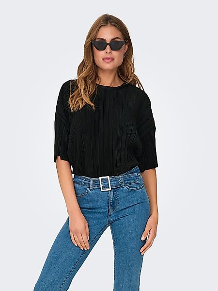ONLY Plisseeshirt ONLRAVENNA S/S PLISSE TOP günstig online kaufen