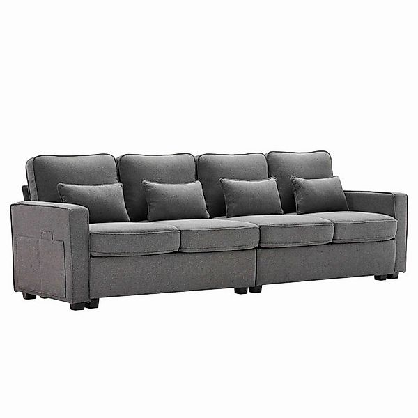 BlingBin 4-Sitzer Modernes 4-Sitzer-Sofa aus Leinenstoff, 1 Teile, mit hohe günstig online kaufen