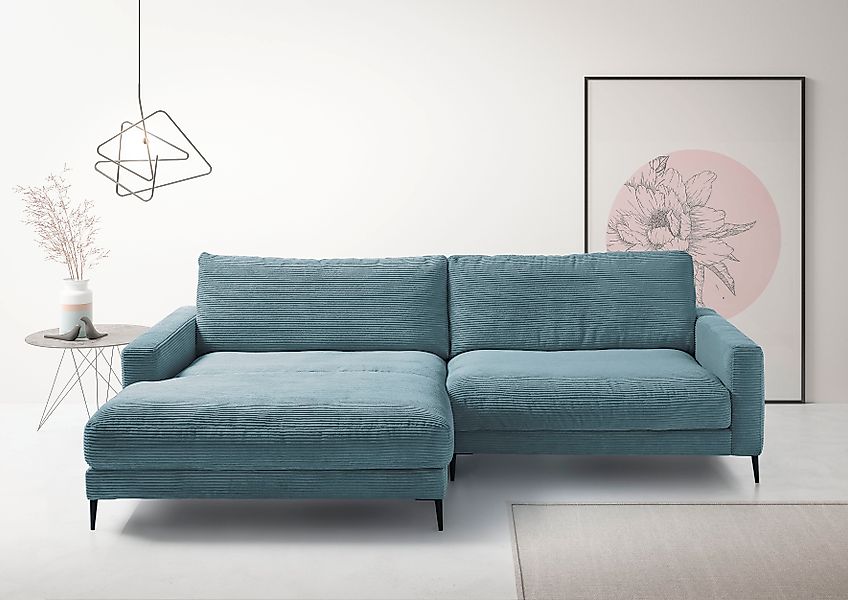 INOSIGN Ecksofa »Downtown, B/T/H: 272/190/84 cm L-Form«, weicher Sitzkomfor günstig online kaufen