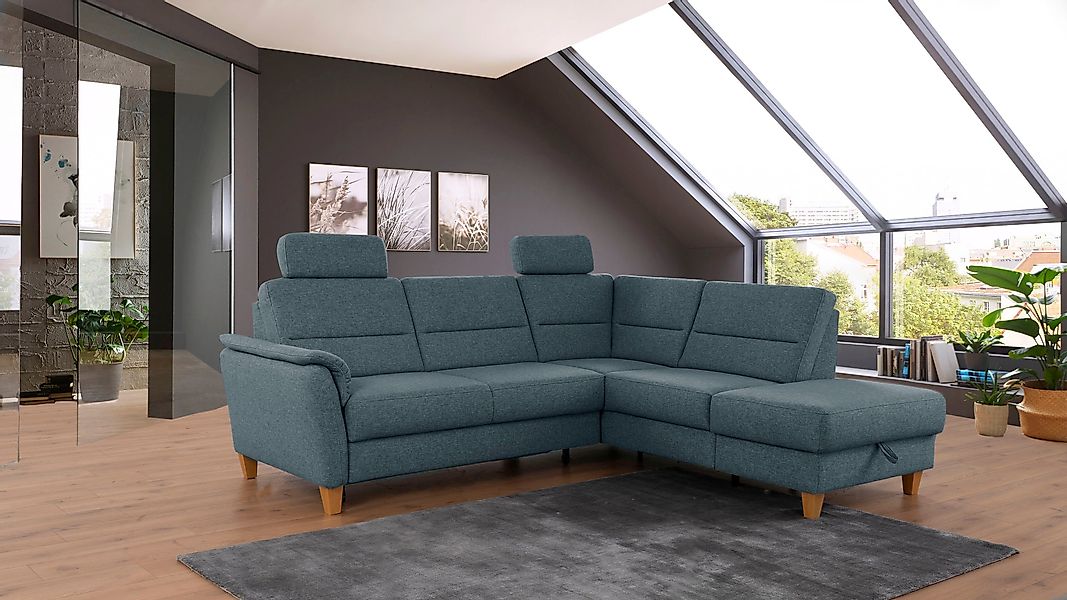 Home affaire Ecksofa Palmera L-Form, Federkern, günstig online kaufen