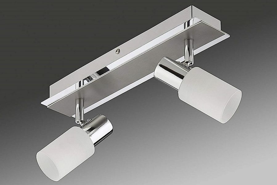 TRANGO LED Deckenstrahler, 2-flammig 2007-28 LED Deckenleuchte Chrom-Optik günstig online kaufen