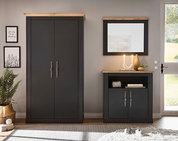 Home affaire Garderoben-Set "WESTMINSTER TOPSELLER", (3 St., Kommode, Spieg günstig online kaufen