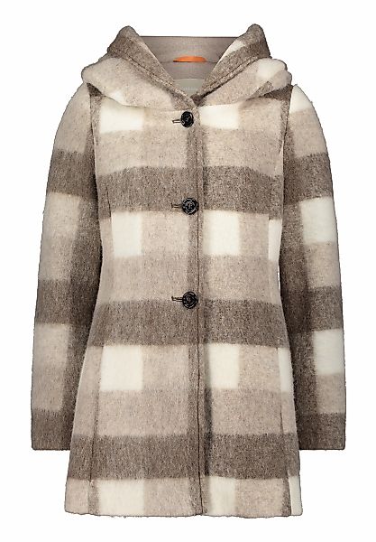 Amber & June Kurzjacke "Amber & June Damen Kurzmantel mit Kapuze", mit Kapu günstig online kaufen