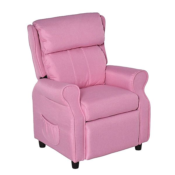 HOMCOM Sessel Kindercouch Kindersessel Stuhl Liegesofa verstellbar Rosa (Ki günstig online kaufen
