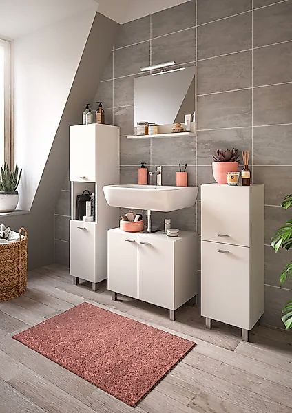 welltime Badmöbel-Set »Tampa, Breite 137cm, 4-teilig« 4 Stk. tlg. günstig online kaufen