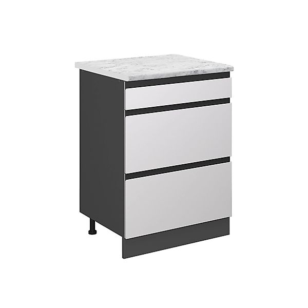 Vicco Schubladenschrank R-Line Schubladenschrank für die Küche Weiß 60 cm A günstig online kaufen