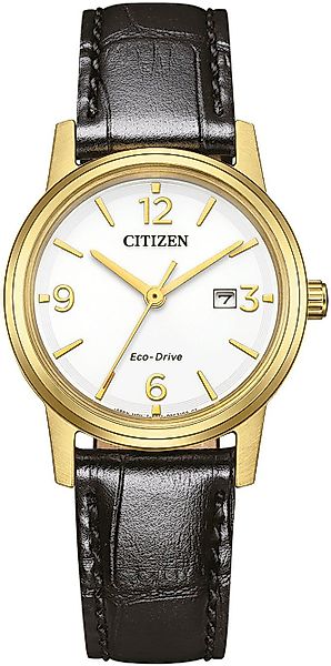 Citizen Solaruhr EW2722-01A, Armbanduhr, Damenuhr, Lederarmband, günstig online kaufen