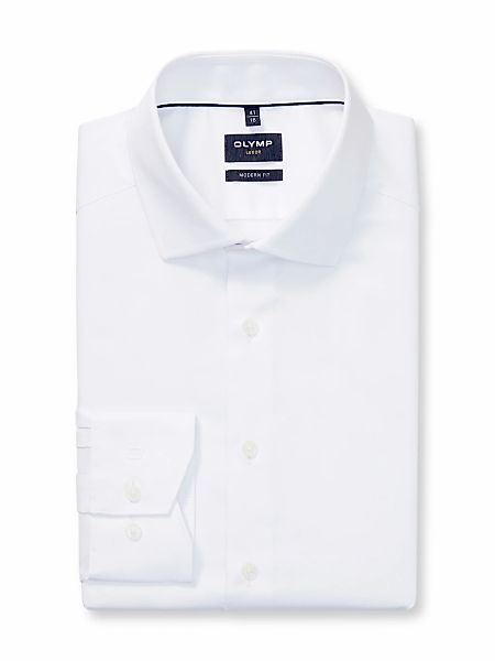 OLYMP Langarmhemd "Luxor", unifarben, Global-Kentkragen, Businesshemd, mode günstig online kaufen