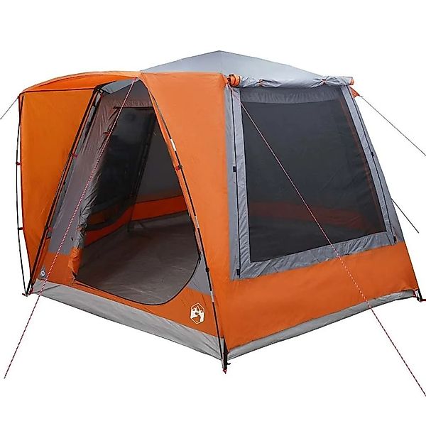 vidaXL Campingzelt Grau und Orange 420 x 420 x 227 cm Polyester 42001028 günstig online kaufen