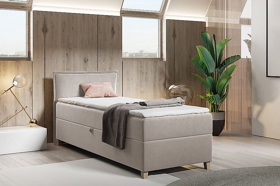 Sofnet Boxbett Fren Mini (mit Bettkasten, Bonell-Matratze und Topper), Einz günstig online kaufen