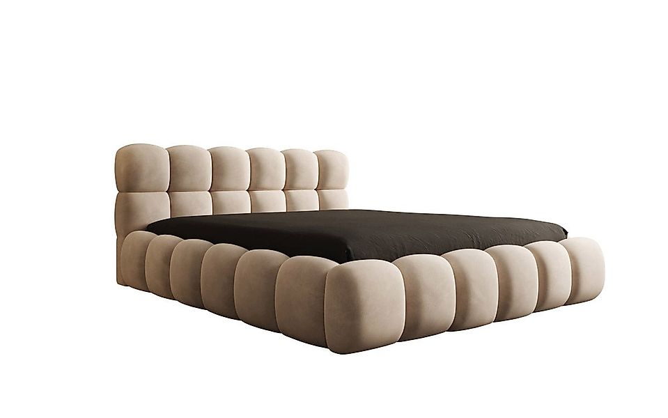 Luxusbetten24 Polsterbett Designer Polsterbett Boston Samt, mit Stauraum günstig online kaufen