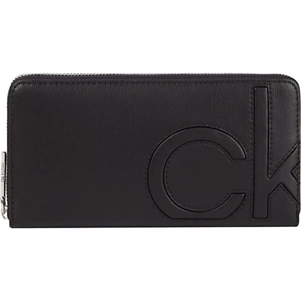 Calvin Klein Accessories Embedded Z/a Wallet Lg Ck Black Black günstig online kaufen