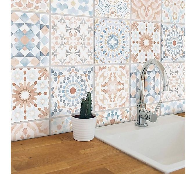 K&L Wall Art Fliesenaufkleber selbstklebend Klebefliese Set Marokkanische K günstig online kaufen