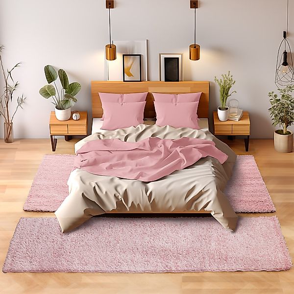SIMPEX24 Hochflor-Bettumrandung Unicolor - Einfarbig, Höhe günstig online kaufen