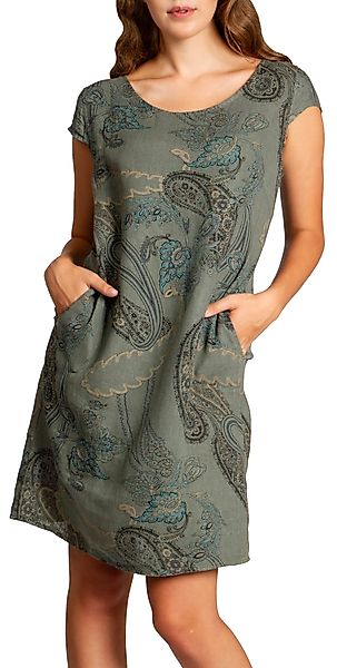 Caspar Sommerkleid SKL022 Damen Sommer Leinenkleid günstig online kaufen