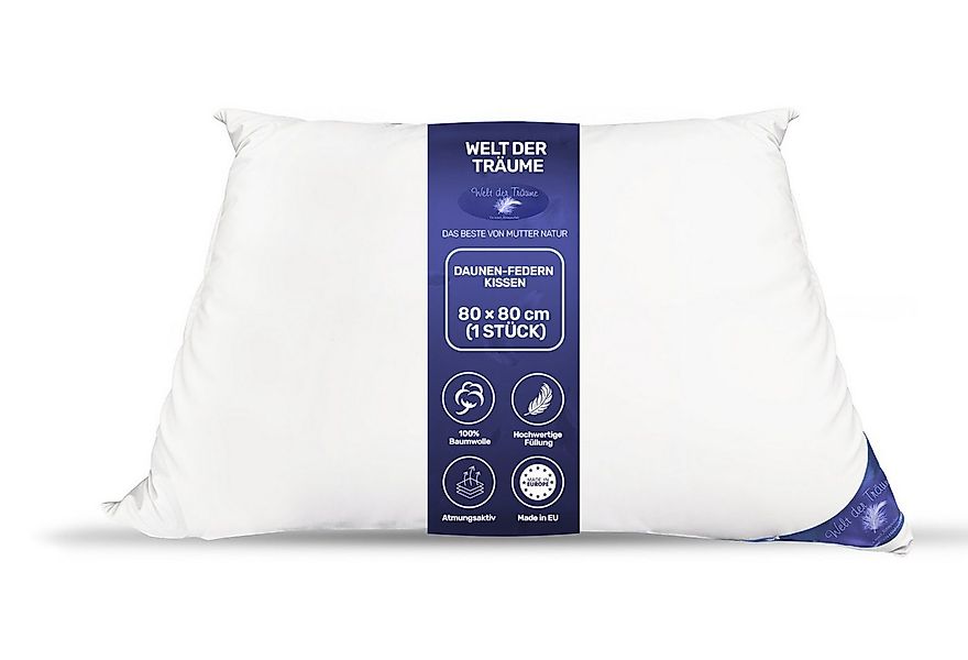 Welt der Träume Daunenkissen 1 Stück Daunen Kissen Kopfkissen Daunenkissen günstig online kaufen