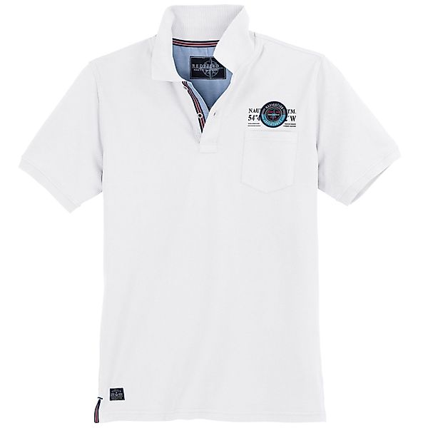 redfield Poloshirt Redfield Übergrößen Polo weiß günstig online kaufen