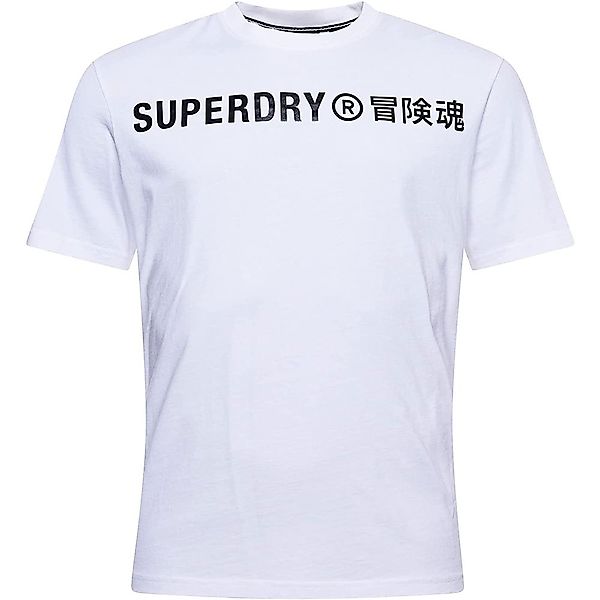 Superdry Corporate Logo Foil Kurzärmeliges T-shirt M Optic günstig online kaufen
