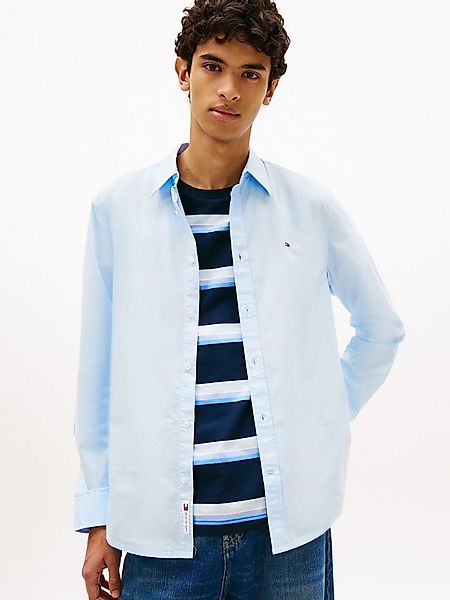 Tommy Jeans Langarmhemd TJM POPLIN Regular fit, Kentkragen günstig online kaufen