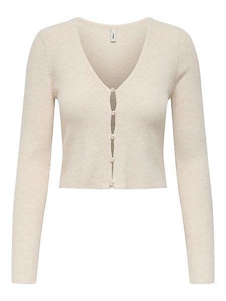 ONLY Strickpullover "ONLRICA LIFE LS VNECK PEARLCARD KNT" günstig online kaufen