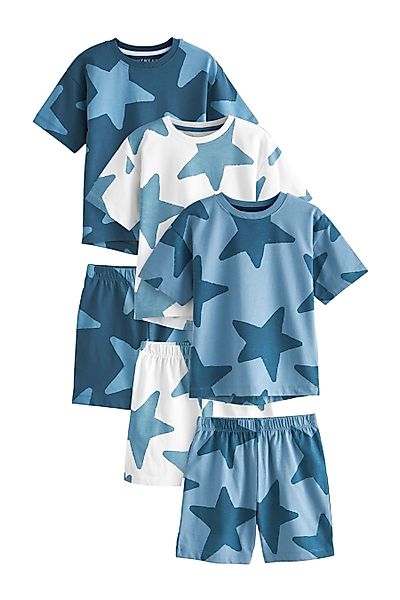 Next Pyjama Kurze Schlafanzüge, 3er-Pack (6 günstig online kaufen