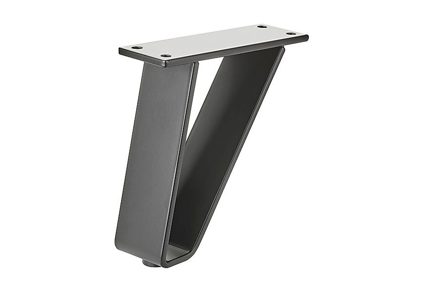 SO-TECH® Möbelfuß TANGO schwarz matt, belastbar bis 150 kg pro Fuß Sockelfu günstig online kaufen