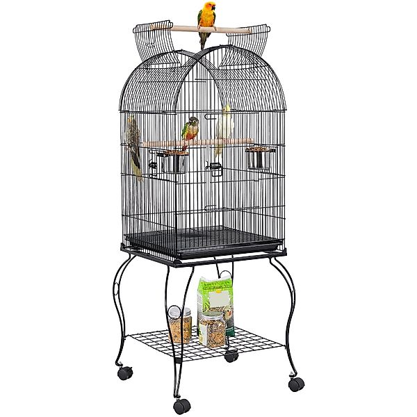 Yaheetech Vogelkäfig, Vogelvoliere auf Rollständer Vogelhaus günstig online kaufen