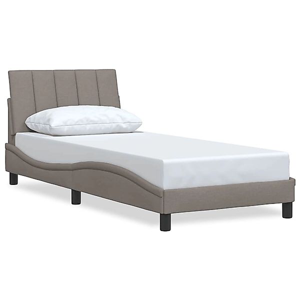 vidaXL Bettgestell ohne Matratze Hanko Taupe 90x190 cm Stoff 3310360 günstig online kaufen