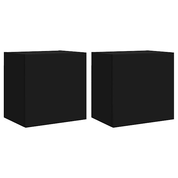 vidaXL TV-Wandschränke 2 Stk Schwarz 40,5x30x40 cm Holzwerkstoff 836899 günstig online kaufen
