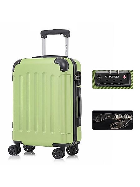yonsly Hartschalen-Trolley Premium Hartschalen-Reisekoffer Trolley Kabinenk günstig online kaufen