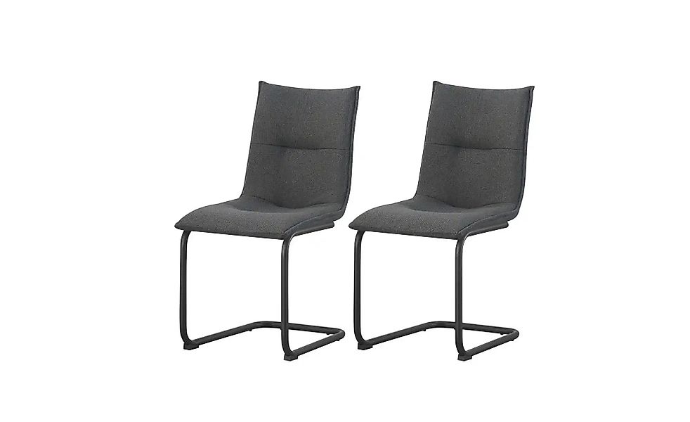 Schwinger-Stuhl 2er Set   ¦ grau ¦ Maße (cm): B: 46 H: 89 Stühle > Schwings günstig online kaufen